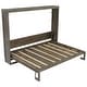 preview thumbnail 13 of 58, GDFStudio - Modern Wooden Murphy Bed Cabinet with LED Light and Desk