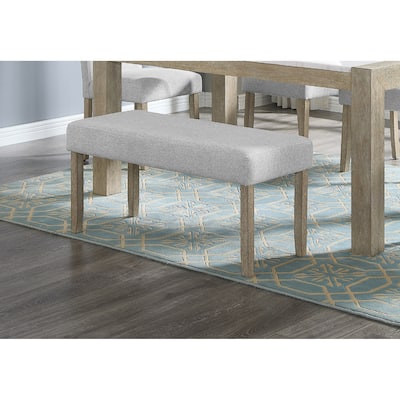 1pc Contemporary Upholstered Dining Bench