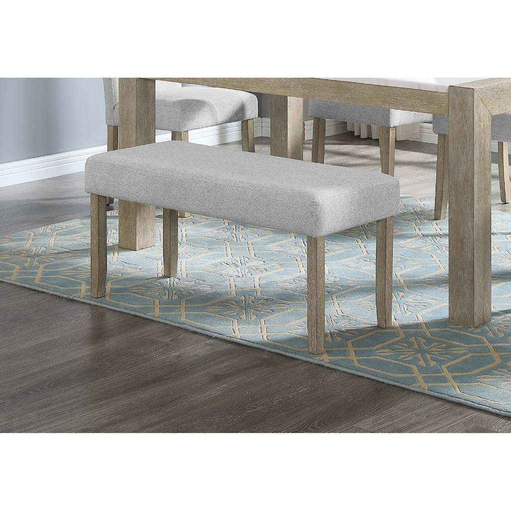 1pc Contemporary Upholstered Dining Bench