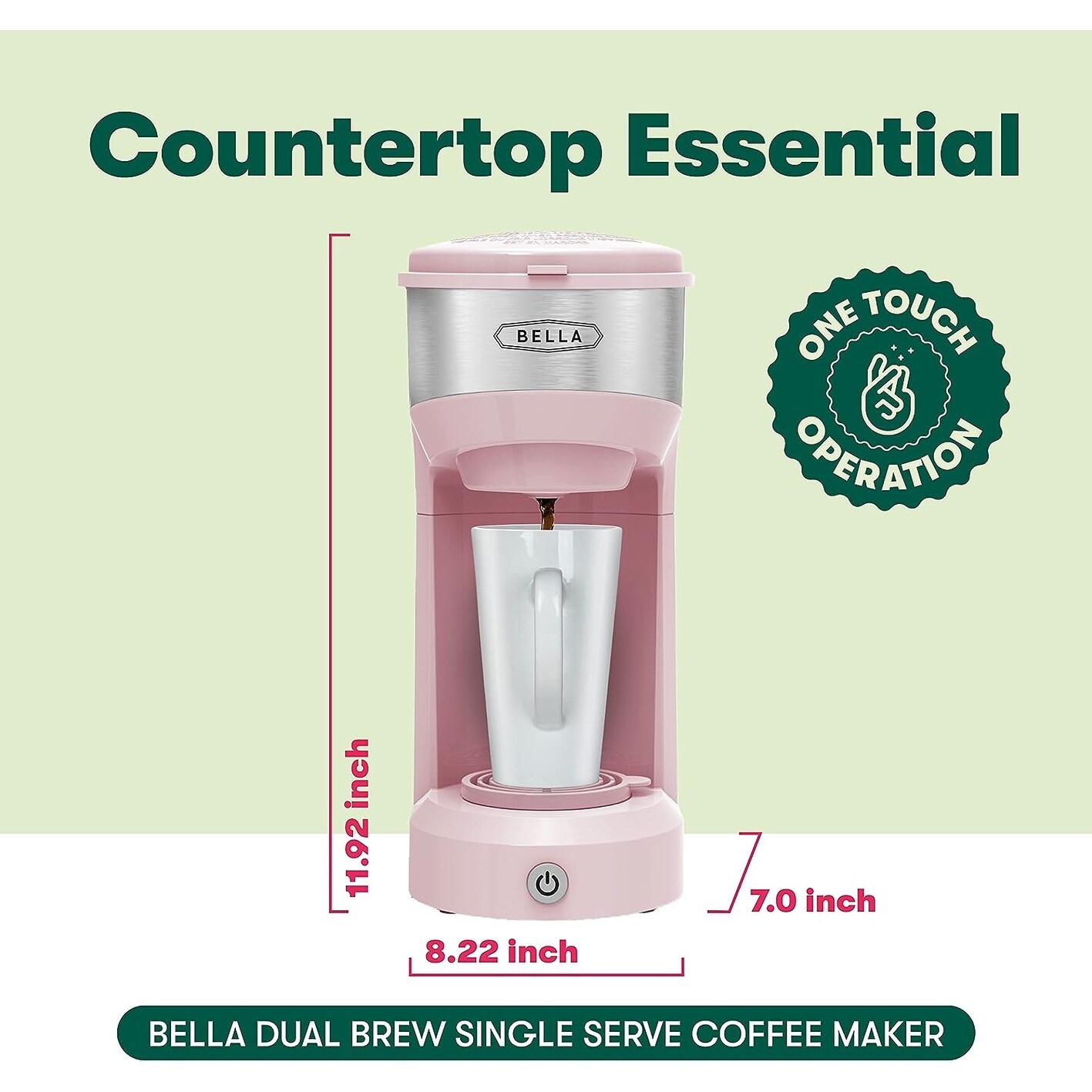 Bella single serve dual brew coffee maker store
