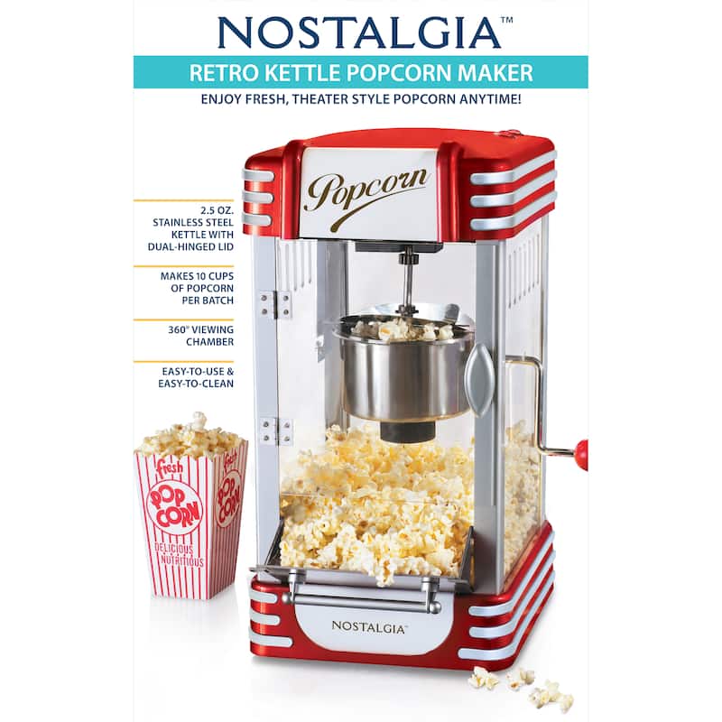 Nostalgia 2.5Ounce Retro Kettle Popcorn Maker Bed Bath & Beyond 38445689