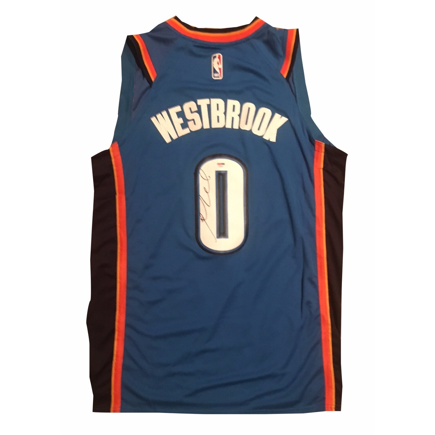 russell westbrook autographed jersey