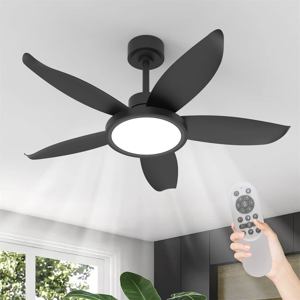 42" High Airflow Plug-in Fan Blades ABS Plastic Fan Blades Ceiling Fan Light
