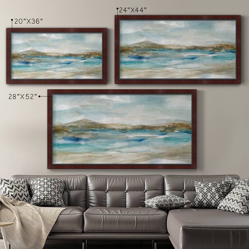 Peaceful Beach II Premium Framed Canvas- Ready to Hang