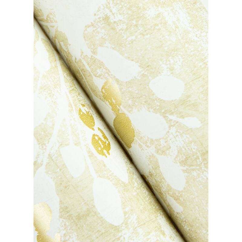 Advantage Dori Gold Painterly Floral Wallpaper
