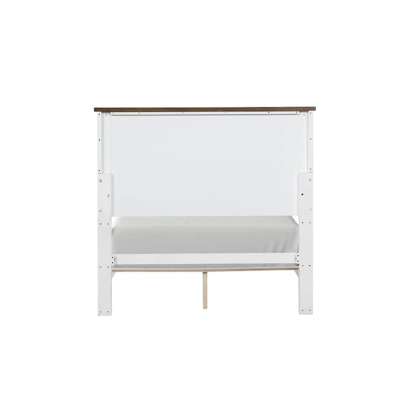 Modern Farmhouse 1PC Style White Finish Bed