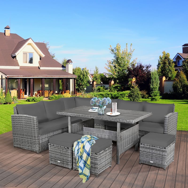 7-piece Outdoor Rattan Patio Furniture Set