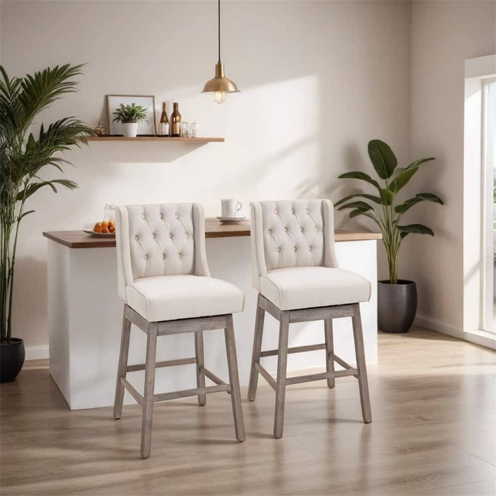 Bar Height Bar Stools,180 Degree Swivel Barstools,30"Height Bar Chairs