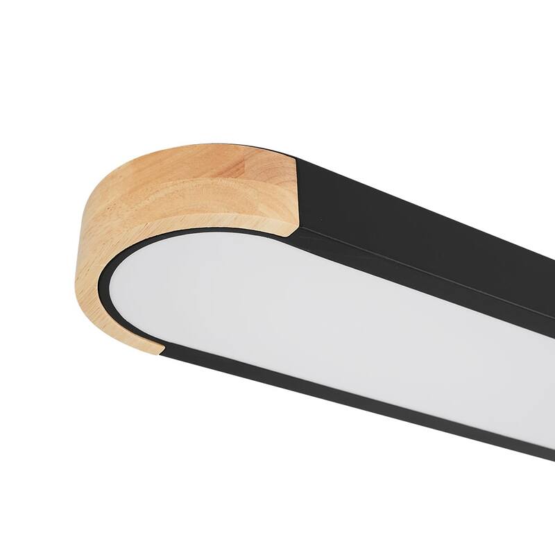 Farmhouse Long Oval Dimmable LED Flush Mount Ceiling Light 48in