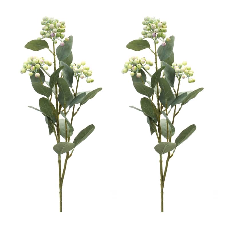 Berry Foliage Artificial Sprays - 26" - Set of 2
