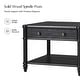 preview thumbnail 14 of 22, HULALA HOME Derk Transitional 47"W Spindle Fluted Rectangular Storage Coffee Table with Solid Wood Drawers