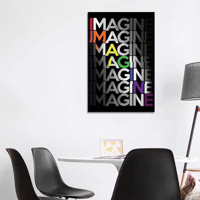 iCanvas "Imagine" by Adrian Baldovino Canvas Print - 40x26x1.5