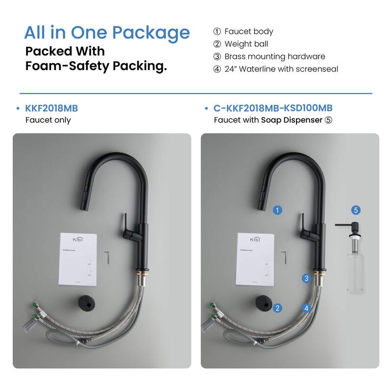 Fusion-T Single Handle Pull Down Kitchen Sink Faucet