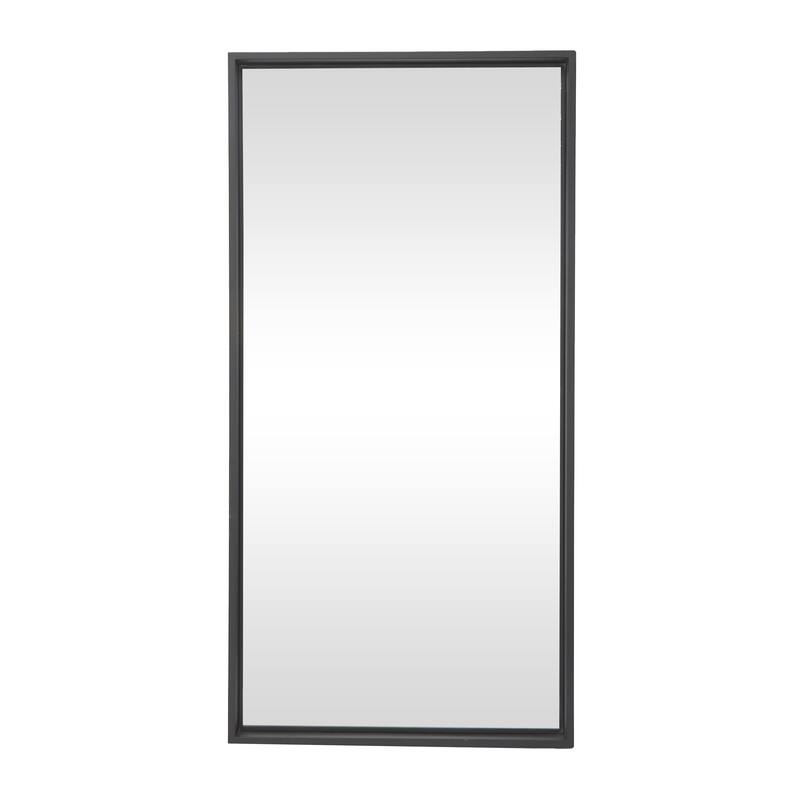 Metal Tall Floor Mirror - Black - Roche River Decor - Black - 36"W, 72"H