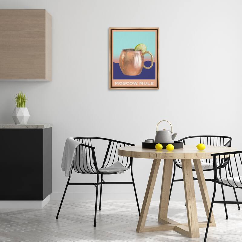 Stupell Moscow Mule over Landscape Framed Floater Canvas Wall Art Design By Matthew Piotrowicz