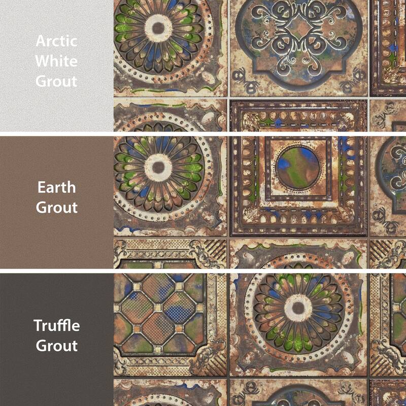 Merola Tile Ritz Anticatto Color 7-7/8" x 7-7/8" Ceramic Wall Tile