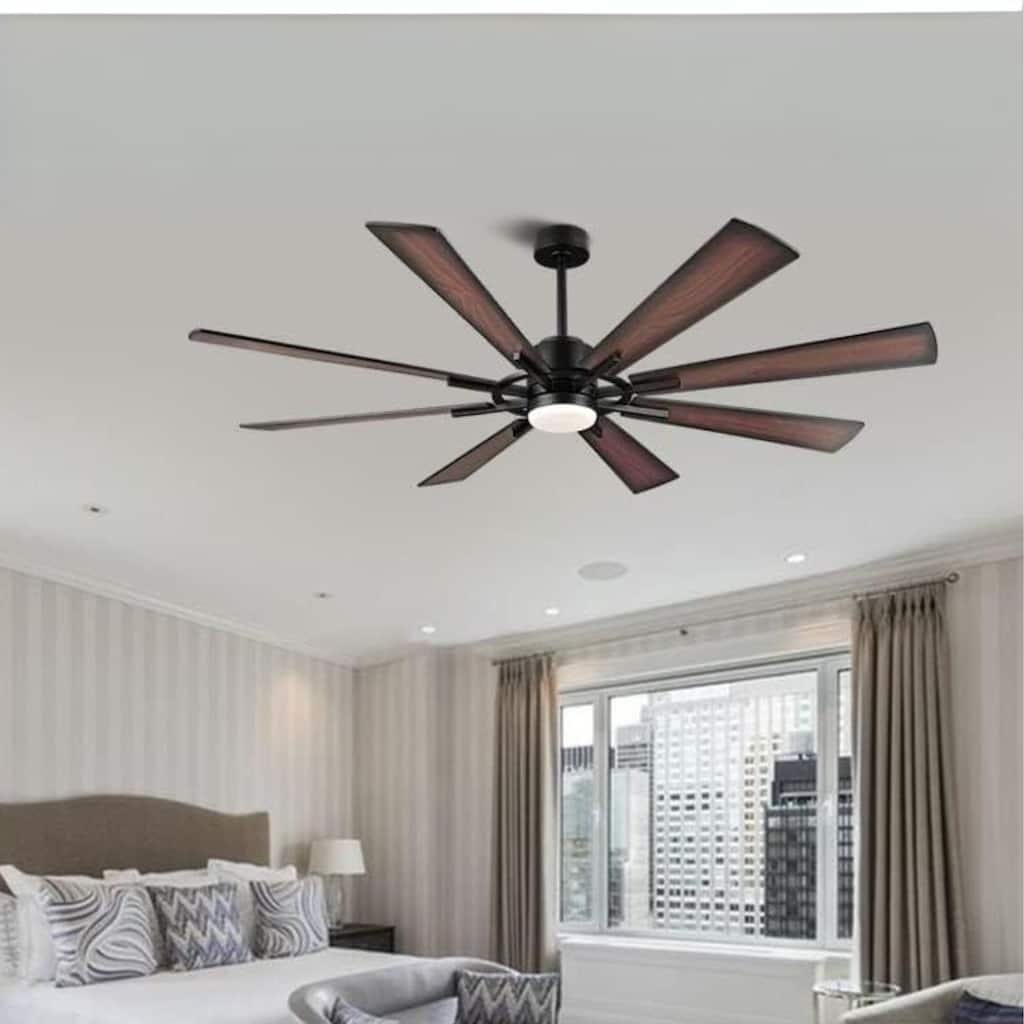 AeroBlade 72" 8-Blade 6-Speed Ceiling Fan with LED Light