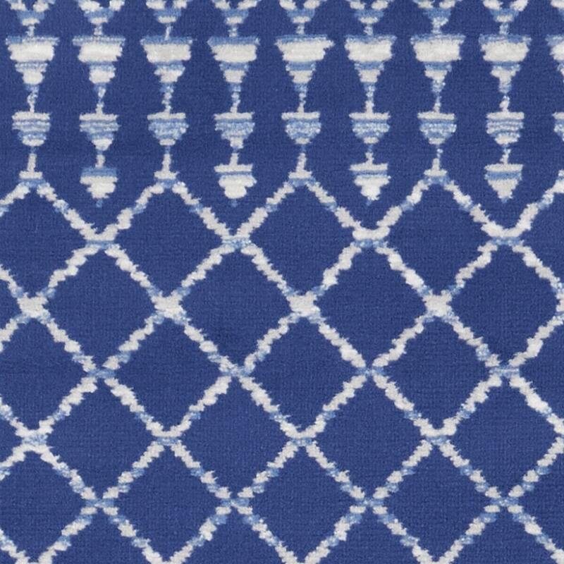 Jakeh Power Loomed Distressed Abstract Non Skid Stain Resistant Area Rug By HomeRoots - 96' X '24' X '0.39
