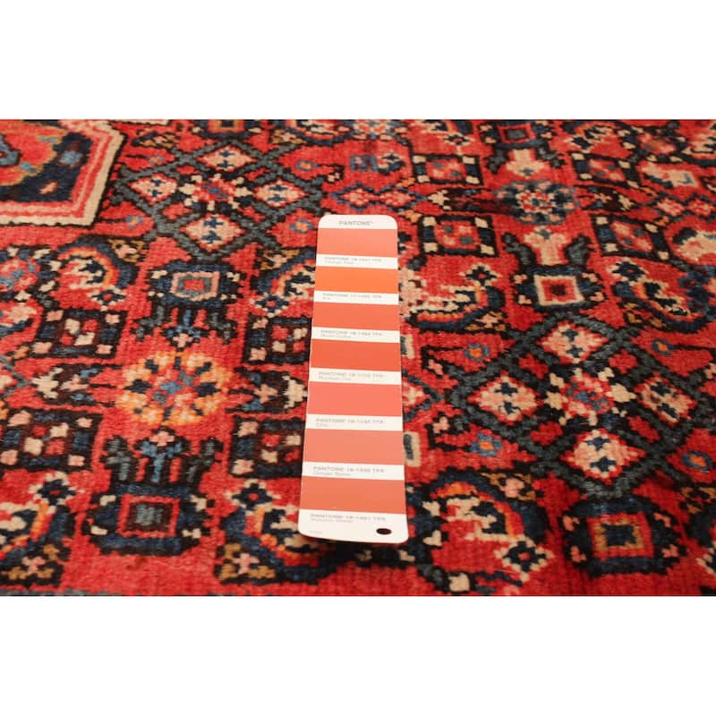 ECARPETGALLERY Hand-knotted Andelz Red Wool Rug - 4'9 x 6'9