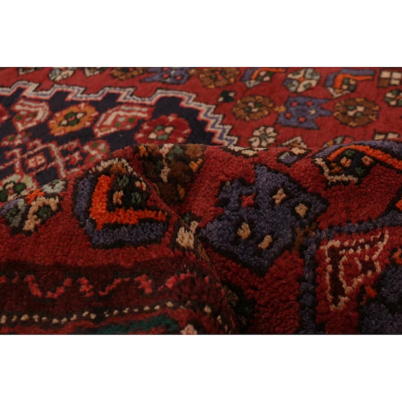 ECARPETGALLERY Hand-knotted Andelz Red Wool Rug - 3'7 x 8'11