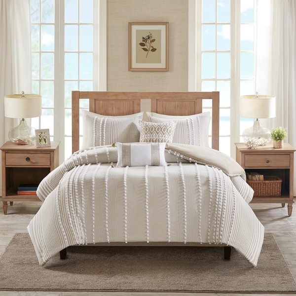 Harbor House Anslee 3 Piece Cotton Yarn Dyed Comforter Set. Opens flyout.