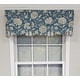 preview thumbnail 5 of 4, RLF Home Design Basanti Petticoat Window Valance Navy