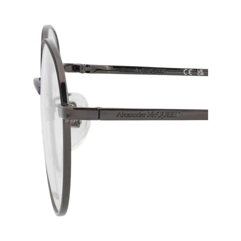 Alexander McQueen Round-Frame Metal Optical Frames
