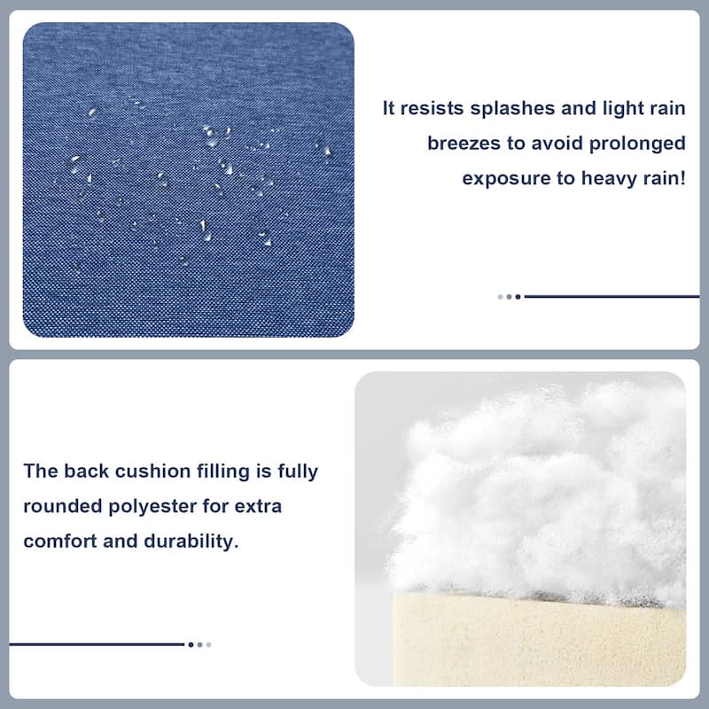 Gymojoy Wicker Swivel Glider Chair with 4 inch Olefin Cushions