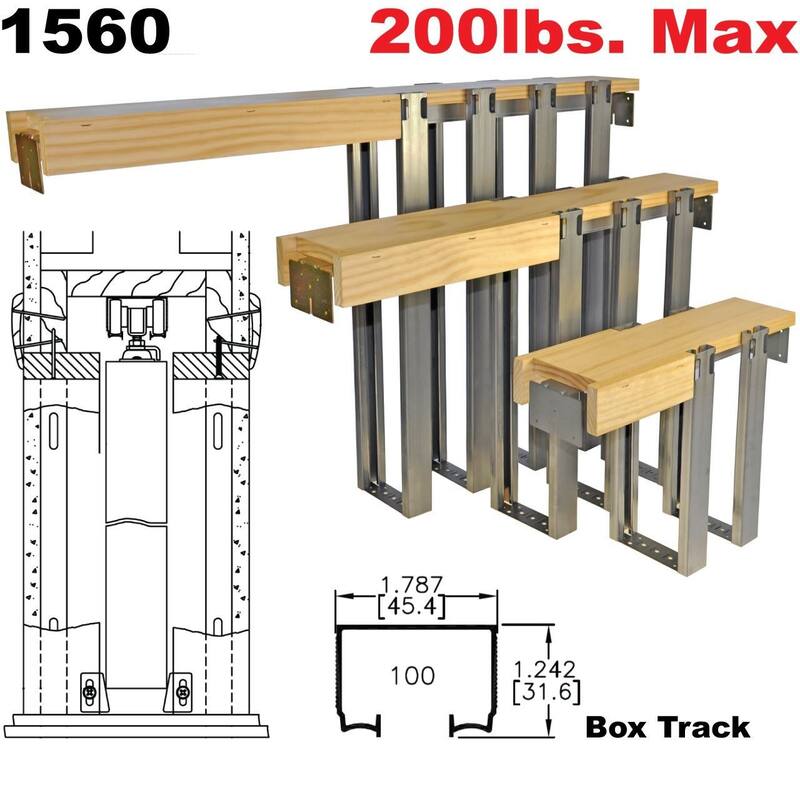Johnson Hardware 15604070 1560 Series 48" x 84" Pocket Door Frame Kit