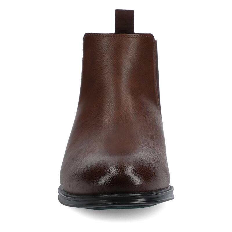 Vance Men's Josiah Medium and Wide Width Chelsea Boot - Wide - Mahogany - 11
