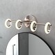 preview thumbnail 13 of 17, Glow's Avenue 4-Light Dimmable Loop Ring Bathroom Vanity Light - N/A
