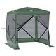 preview thumbnail 7 of 14, Outsunny 7'x7' Pop Up Camping Canopy Tent with Ventilating Mesh Screen, Portable Carry Bag for Outdoor Party