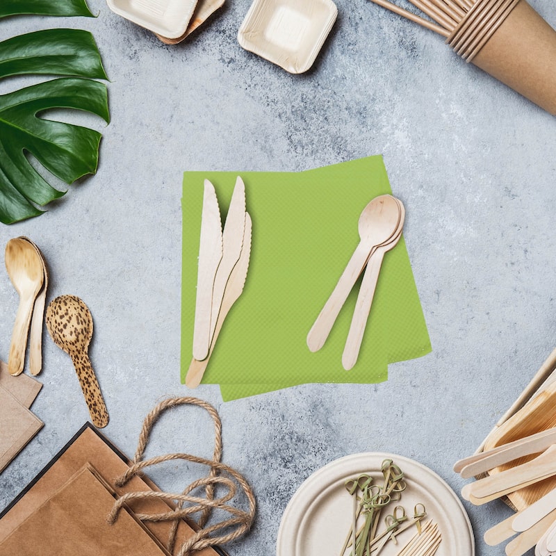 Renova Colored Dinner Disposable Paper Napkins Folded 1-Ply