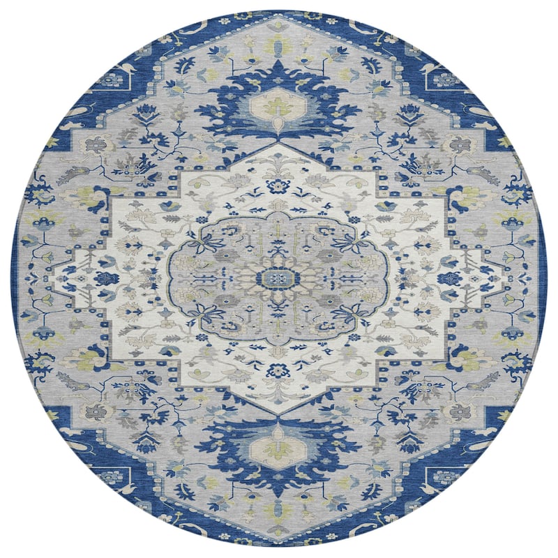 HomeRoots Oriental Traditional Rectangle Outdoor Rug