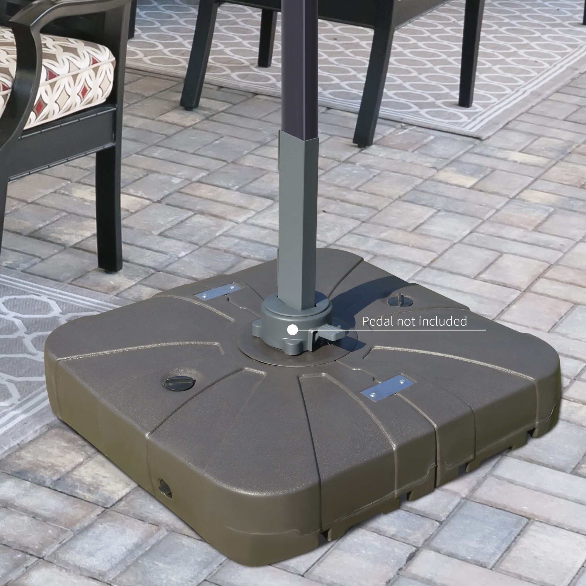 Umbrellas & Shade Outsunny Free Standing Portable 177 lbs Weighted