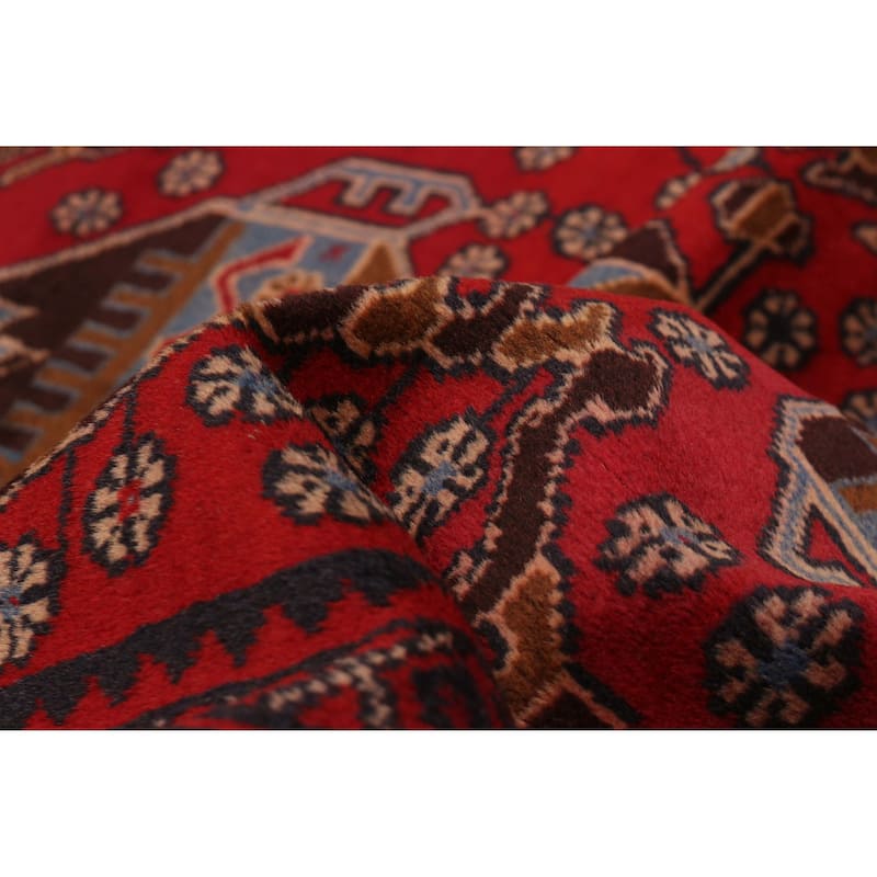 Teimani Red Rug 3'9" x 6'3" - 3'9 x 6'3