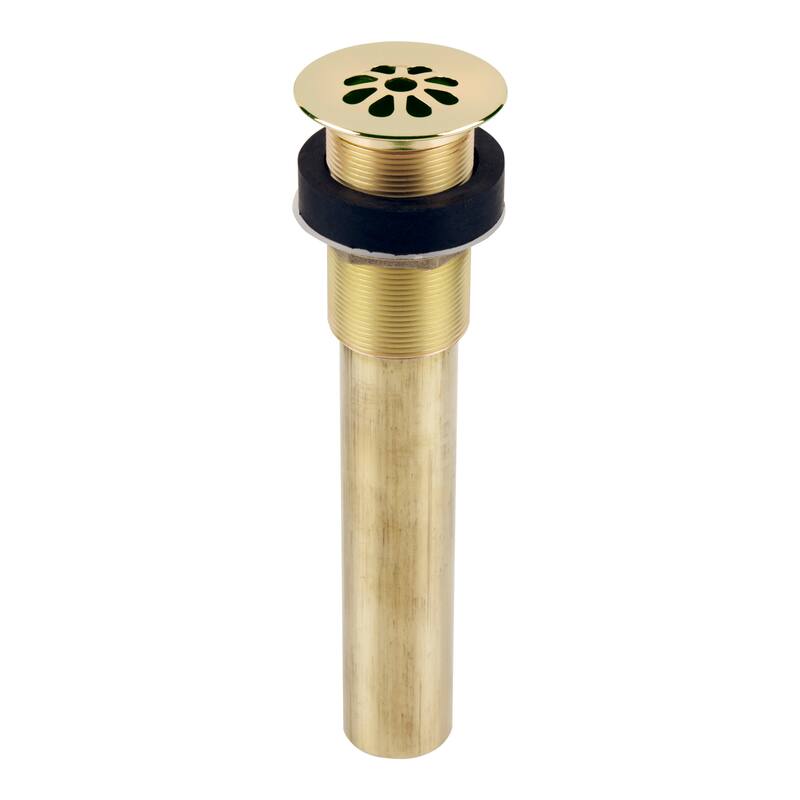 SinkSense 1.5" Grid Sink Drain in Satin Gold - No Overflow