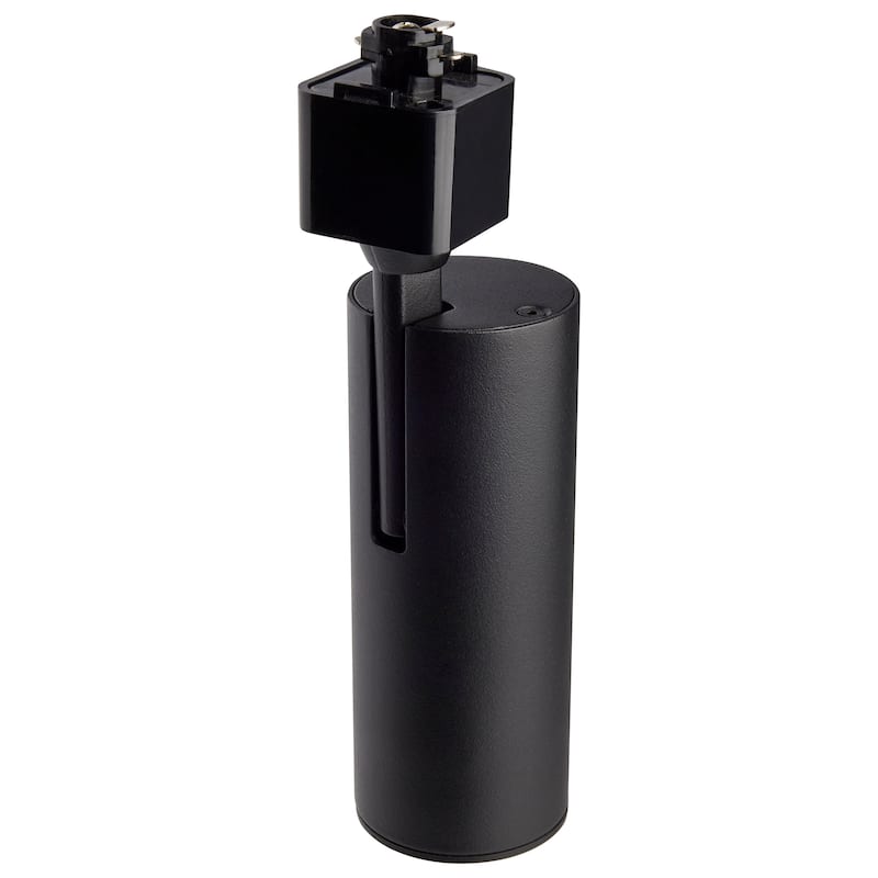 10 Watt LED Commercial Track Head Black Cylinder 36 Degree Beam Angle