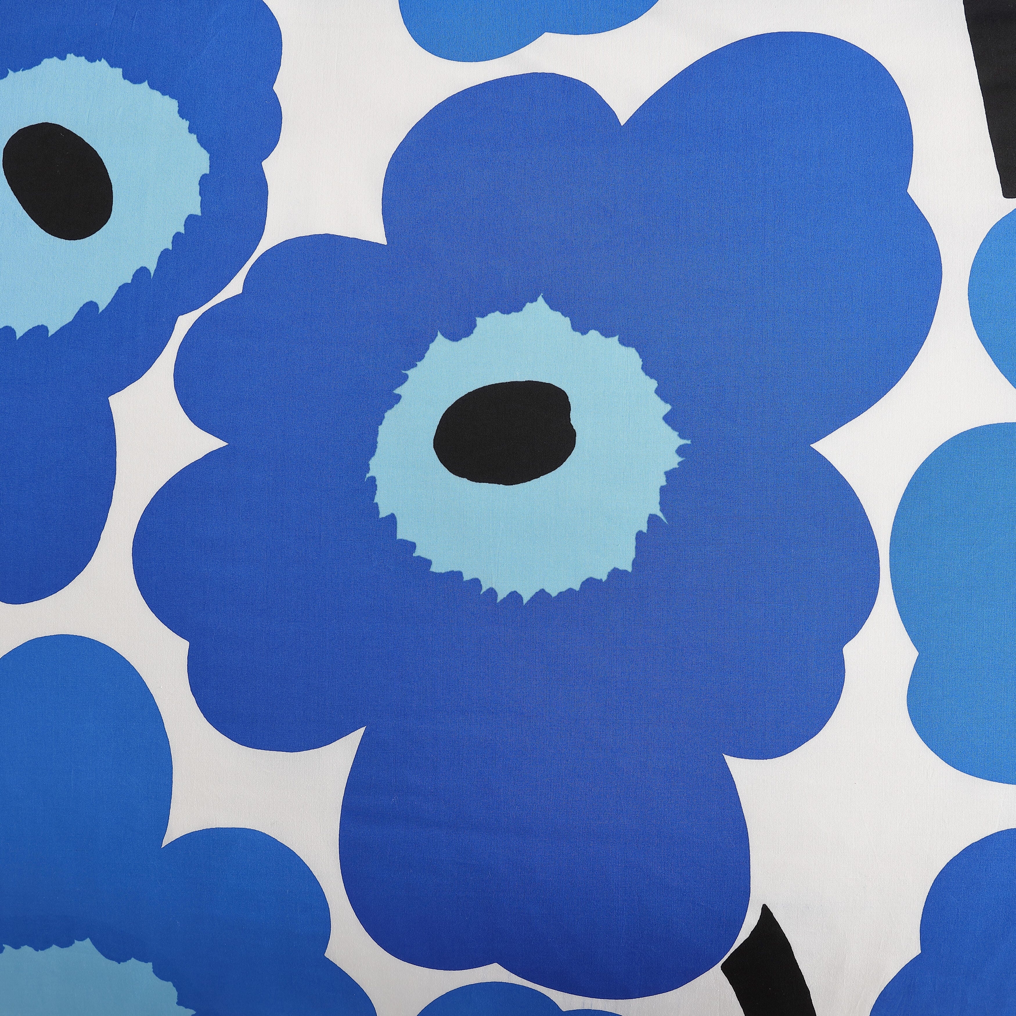 Marimekko Unikko Blue Cotton Reversible Comforter Set