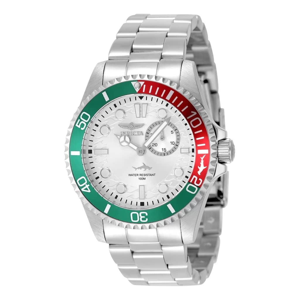 Invicta Men's 49276 Pro Diver Quartz Multifunction Silver Dial Watch