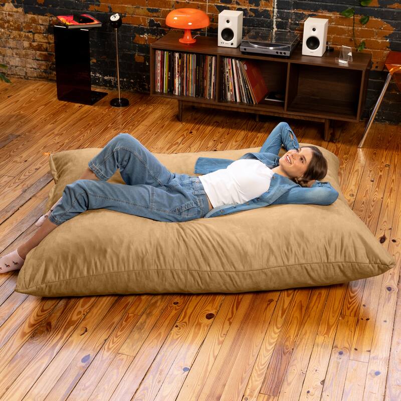 Jaxx 5.5' Huge Bean Bag Floor Pillow and Lounger for Adults - Microsuede