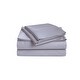 preview thumbnail 14 of 20, Luxury 500 Thread Count Egyptian Cotton Solid or Striped Sheet Set King - Silver (Solid)