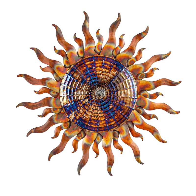 24 in. Metal Sun Wall Decor