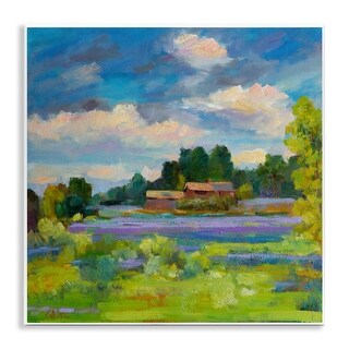 Stupell Lavender Countryside Landscape Wall Plaque Art Design By Alexi ...