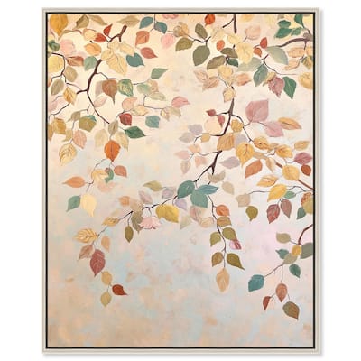 Leaf Swirl Canvas by Art Remedy
