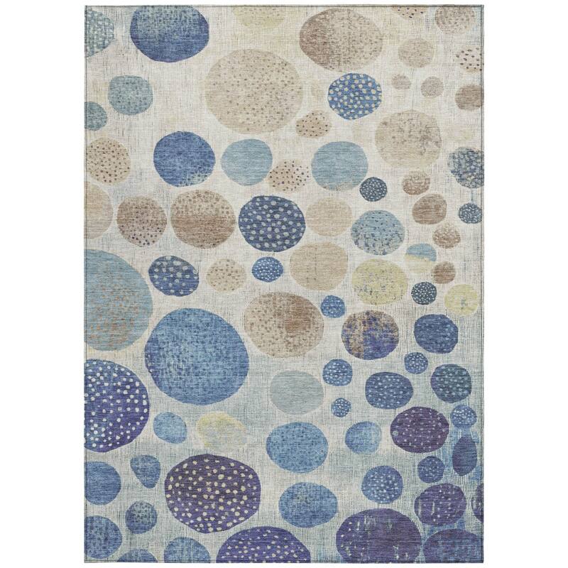 HomeRoots Geometric Transitional Rectangle Outdoor Rug
