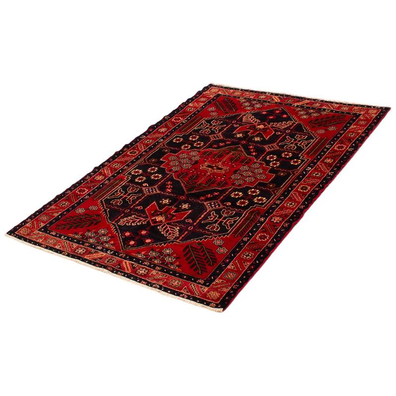 ECARPETGALLERY Hand-knotted Anadol Navy Wool Rug - 4'11 x 7'2