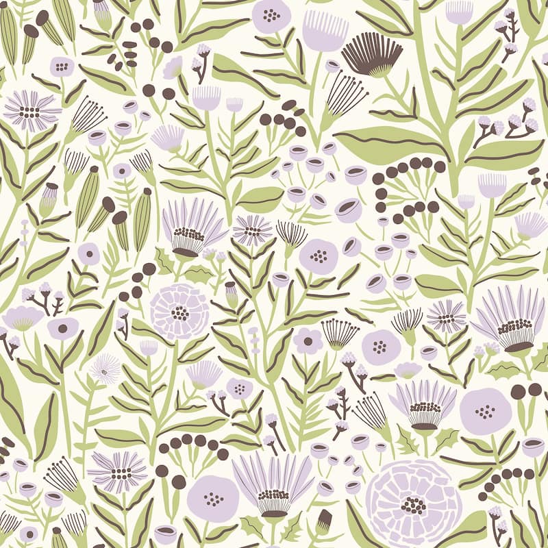 Leah Duncan Lilac Marigold Forest Peel & Stick Wallpaper