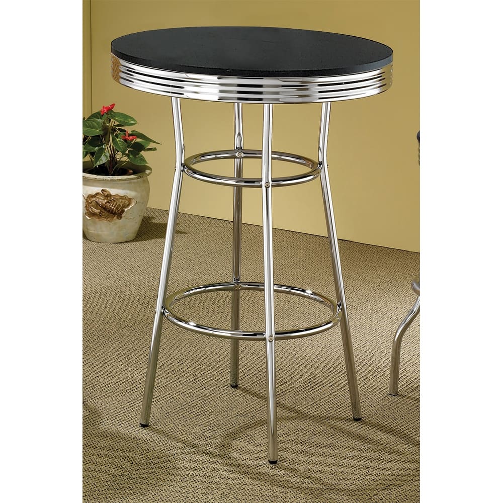 Werner Contemporary Round Bar Table