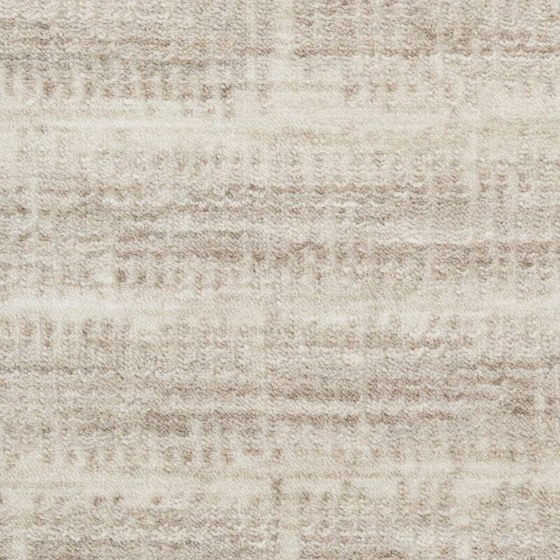 Calvin Klein CK079 Notes Indoor only Grey Geometric Area Rug - Ivory/Grey - 5' 3" x 7' 3" - Rectangle